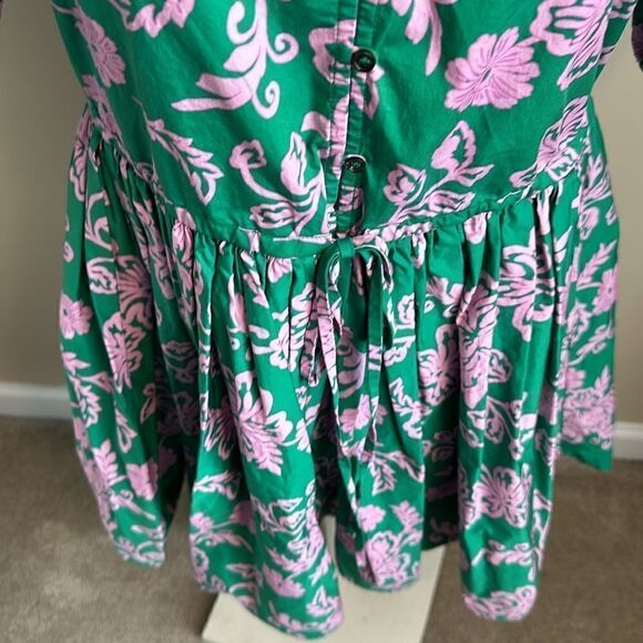 Xenia Xirena Aurie Cotton Puff-Sleeve Mini Dress S - Picture 5 of 10